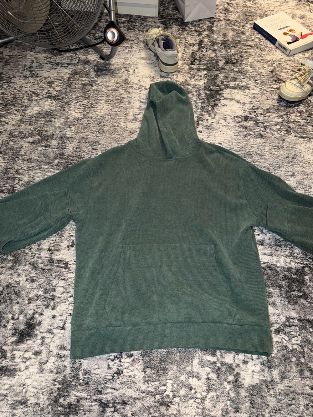 Unisex Corduroy Hooded Sweater